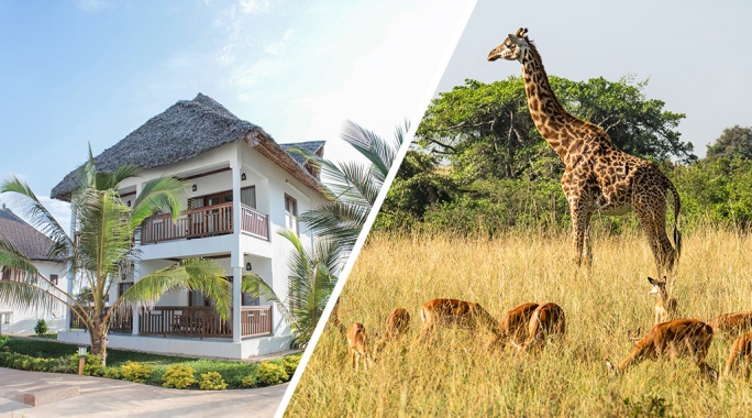 Hôtel Zanzibar Bahari Villas 4* + Safari 1 nuit, Combiné Tanzanie, Zanzibar par Ôvoyages Hôtel Zanzibar Bahari Villas 4* + Safari 1 nuit, Combiné Tanzanie, Zanzibar par Ôvoyages