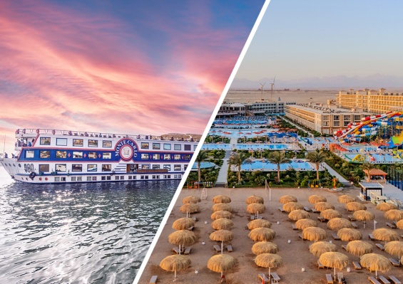Combiné Croisière Ôclub 5* sur le Nil avec visites en option & séjour balnéaire à Hurghada en 4* Combiné Croisière Ôclub 5* sur le Nil avec visites en option & séjour balnéaire à Hurghada en 4*
