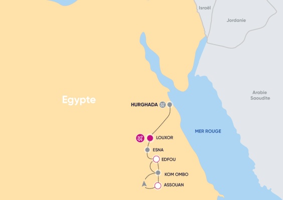 Combiné Croisière Ôclub 5* sur le Nil avec visites en option & séjour balnéaire à Hurghada en 4* Combiné Croisière Ôclub 5* sur le Nil avec visites en option & séjour balnéaire à Hurghada en 4*