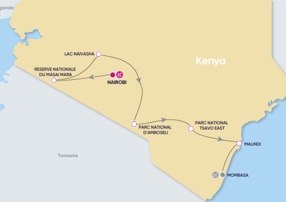 Circuit Les Trésors du Kenya en 8 nuits Circuit Les Trésors du Kenya en 8 nuits