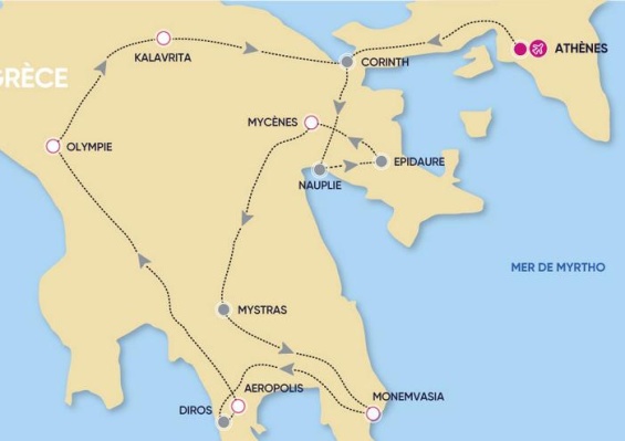 Autotour Spécial Péloponnèse 3*/4* Autotour Spécial Péloponnèse 3*/4*