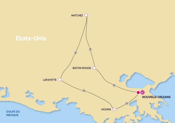 Autotour Découvrez les Merveilles de la Louisiane 3* Autotour Découvrez les Merveilles de la Louisiane 3*
