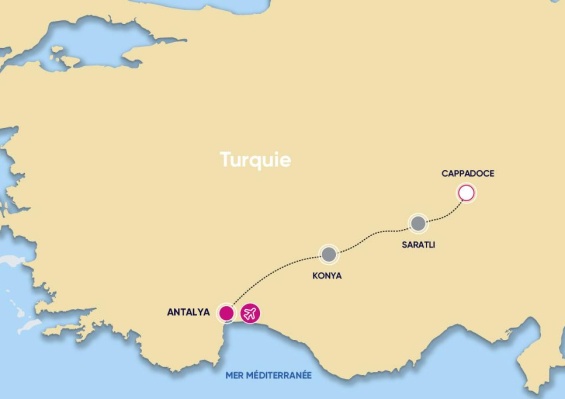 Circuit Côte Méditerranéenne & Cappadoce Circuit Côte Méditerranéenne & Cappadoce
