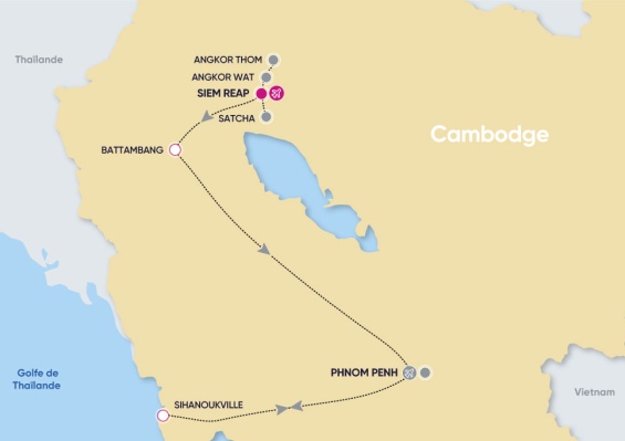 Circuit Les Essentiels du Cambodge & Plage 4* & 5* Circuit Les Essentiels du Cambodge & Plage 4* & 5*
