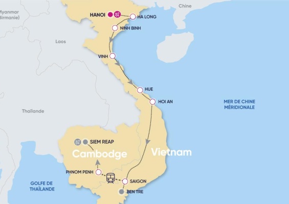 Circuit Incontournables du Nord au Sud Vietnam & Temples d'Angkor 4* & 5* Circuit Incontournables du Nord au Sud Vietnam & Temples d'Angkor 4* & 5*