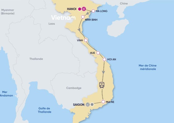 Circuit Incontournables du Nord au Centre Vietnam & Plages 4*/5* Circuit Incontournables du Nord au Centre Vietnam & Plages 4*/5*
