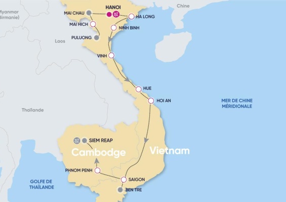 Circuit Paysages Majestueux du Vietnam & du Cambodge 4*/5* Circuit Paysages Majestueux du Vietnam & du Cambodge 4*/5*