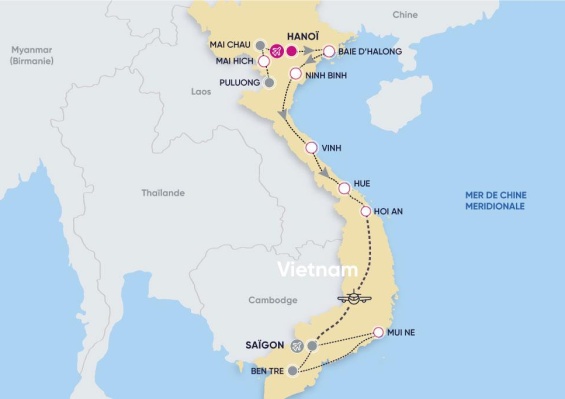 Circuit Paysages Majestueux du Vietnam Nord au Sud & plage 4*/5* Circuit Paysages Majestueux du Vietnam Nord au Sud & plage 4*/5*